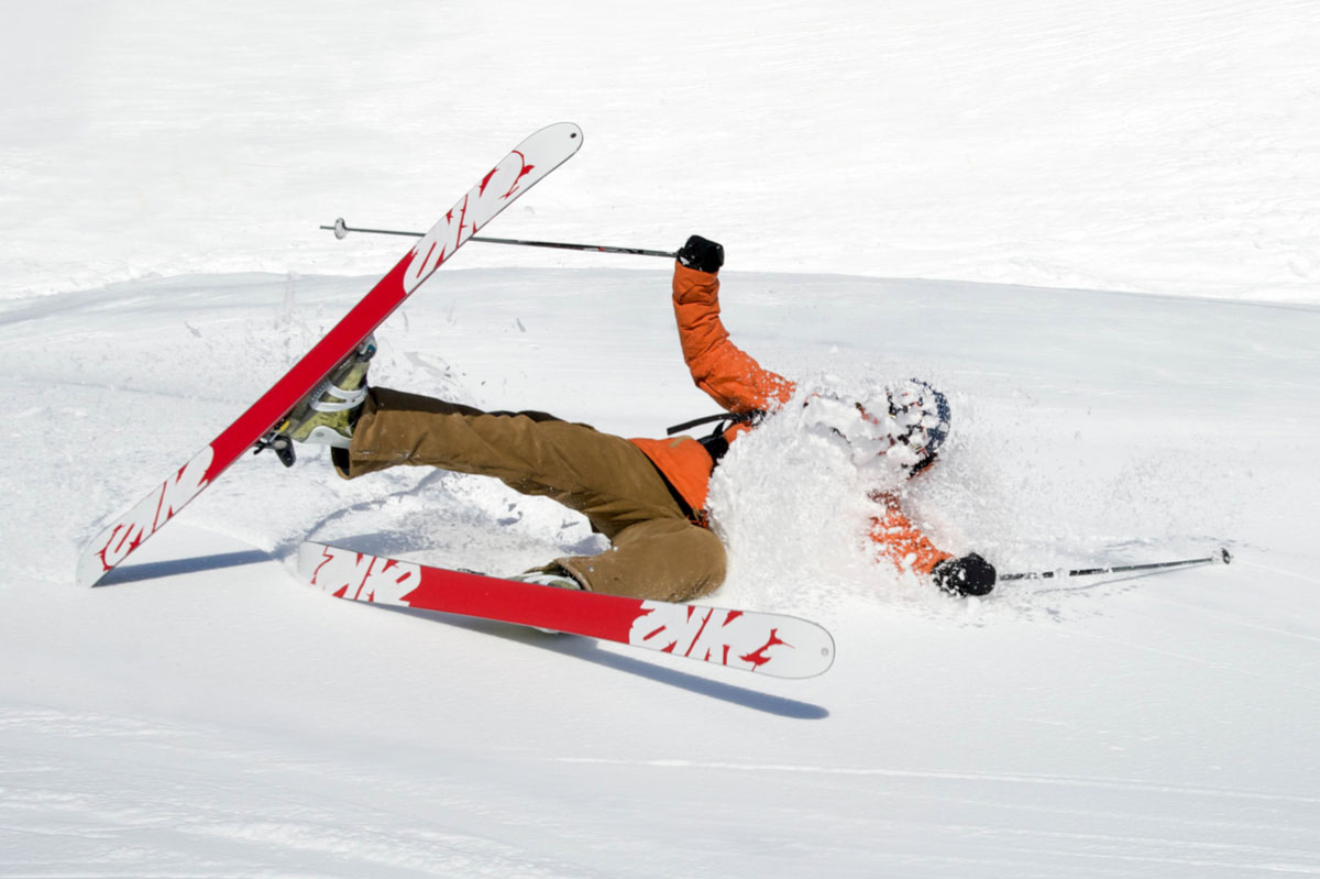 Neck injury following skiing accident